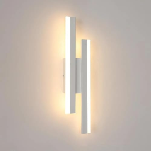 Comely Wandleuchte LED Innen Moderne, 16W Dimmbare Wandlampe Innen 3 Farbtemperaturen 3000K/4500K/6500K, Flurlampe Lange Parallele Wandlicht für Flur Treppenhaus Flur Wohnzimmer Schlafzimmer
