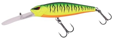 ZECK - Kleiner Twitchbait ideal für Barschangler - Hitch 2.0 | 6,0 cm | 1,8 m Suspender - Firetiger