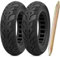 PaoWin 2PCS 10x2.50 E-Scooter Reifen 10 zoll Vollqummireifen 60/70-6.5, kompatibel mit ersatzreifen Ninebot Max G30/G30P/G30LP/Kugoo M4 M4Pro/Soflow, So4 Pro Scooter Reifen Mit 1 Werkzeug