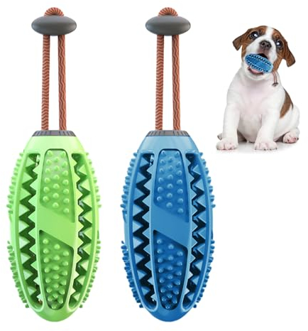 NyxSeat 2 Stück Hunde-Leckerli-Spender, Naturkautschuk-Kaustab, Kauspielzeug, Hundezahnbürste, Hundespielzeugball, Geeignet Für Kleine, Mittelgroße Und Große Hunde
