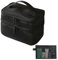 BAYINBROOK Trousse de Maquillage Portable Double Couche Trousse de Toilette Imperméable Grande capacité Sac Cosmétique de Voyage Vanity Case avec Brosse Compartiment (Gaze Noire)