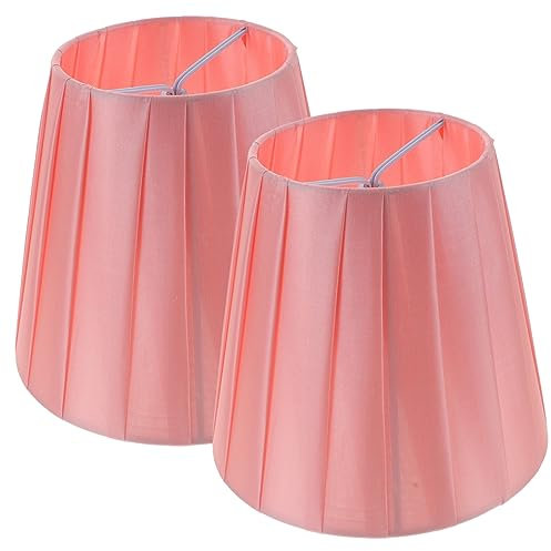 Yardenfun 2pièces -jour Tissu Plissé Pour Lampe De Bureau Décoratif Et Pour Yeux Accessoire Lumineux Élégant Pour Salon Et Chambre