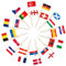 AhfuLife 200 Stück Europa Zahnstocher Flagge, 24 Euro Länder Cocktail Weltflaggen Europa Fahnen Zahnstocher für Sandwich Cupcake Toppers Eurovision 2025 Euro Damen Fußball EM WM Olympia Party Pub Deko