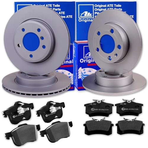 ATE Bremsscheiben + Beläge vorne + hinten für Octavia 3 5E RS-Modelle