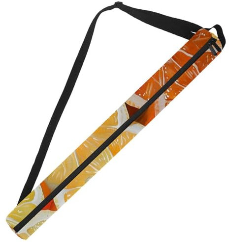 Full and Slices of Orange and Lemon Golf Cooler Beer Sleeve for Golf Bag, 7 Cans Insulated Golf Beer Cooler Sleeve Keeps Beverages Cold on Golf Course