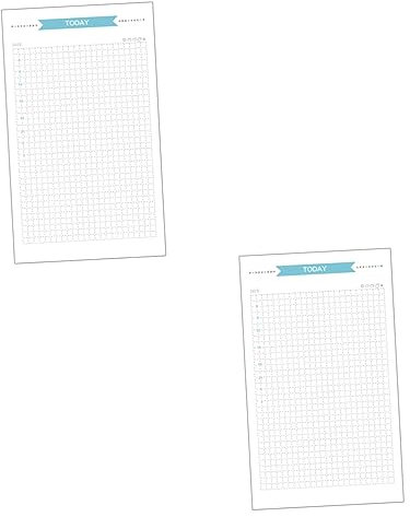 COHEALI 80 Blatt 6 Löcher Papiernachfüllungen einblatt organizer dokumente Tagesplaner nachfüllen Binder-Nachfüllungen Planereinsätze schnellhefter Rasterpapiere nachfüllen Nachfüllpapier