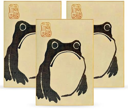 3Pcs Poster Set Ukiyo-e Japanische Kunst Japan Wanddeko Bilder Schlafzimmer Deko Wohnzimmer Dekoration Eklektische Gemälde 30 * 40cm (Ohne Rahmen)