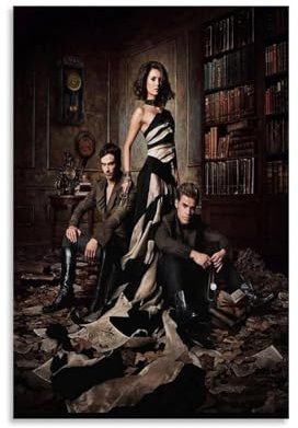 sdnkbro Filmposter The Vampire Diaries, dekoratives Leinwandposter, Wandkunst, Wohnen, moderne Familienschlafzimmer-Dekoration, Poster, 20 x 30 cm, ungerahmter Stil