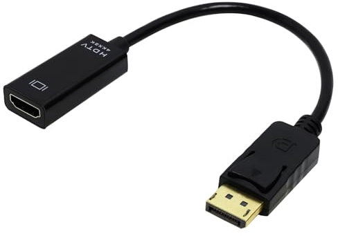 Display Port To Hdmi Port 4k60hz, Displayport To Hdmi Cable 15cm DP Male To Hdmi Female Adapter DP Computer To Hdmi Monitor Audio Converter Compatible With Lenovo Dell Hp Asus