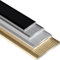 Stair Nosing Stick-Down Edging Tread Strip, Threshold Metal Door Edging Trim, Stair Edge Protector, Outdoor Indoor Steps, Easy to Install, L-Shaped, Non-Slip Stair Nosing, 0.9m Grey(Black,30*20mm)
