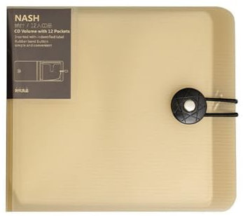 Limtula Fundas para CDs, 12 capacidades, organizador de CD-DVD, bolsa portátil de almacenamiento, 12 bolsillos para viajes en coche