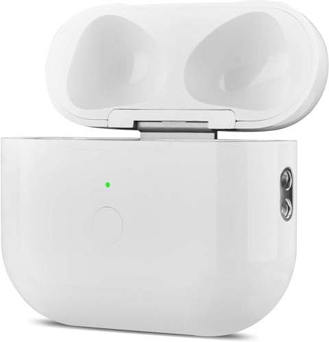 Custodia di ricarica wireless di ricambio per AirPods di terza generazione, compatibile solo con custodie di ricarica per iPod di terza generazione, con Lightning, (bianco)