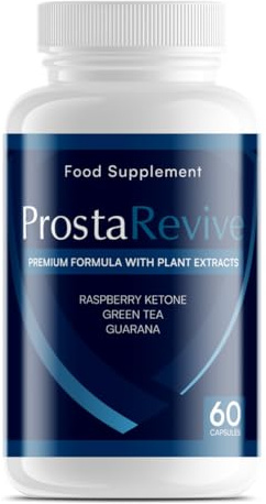 ProstaRevive – Premium Nahrungsergänzung mit natürlichen Pflanzenextrakten – Grüntee, Guarana, Himbeere – 60 Kapseln