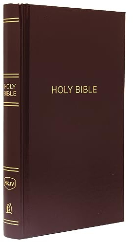 NKJV, Pew Bible, Hardcover, Burgundy, Red Letter, Comfort Print: Holy Bible, New King James Version