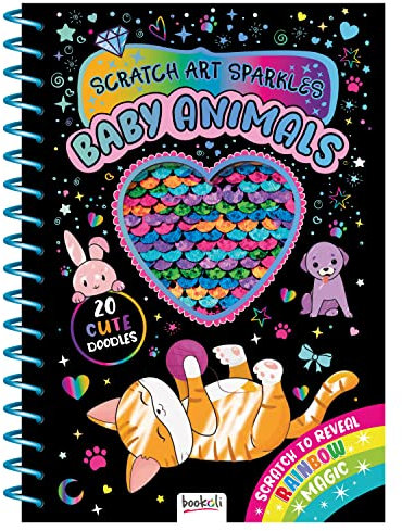 Scratch Art Sparkles: Baby Animals