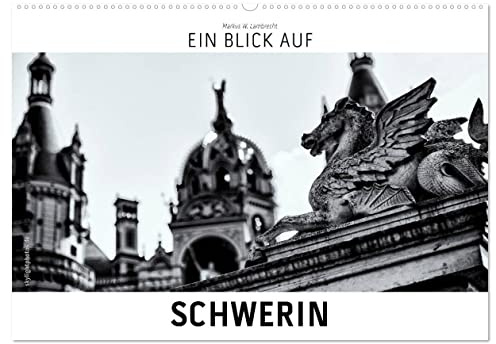 Ein Blick auf Schwerin (Wandkalender 2026 DIN A2 quer), CALVENDO Monatskalender: Ein ungewohnter Blick auf die Landeshauptstadt Schwerin in harten Schwarz-Weiß-Bildern. (CALVENDO Orte)