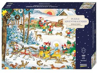 Puzzle-Adventskalender »Weihnachtsumzug«: 24 Tage Puzzlefreude im Advent