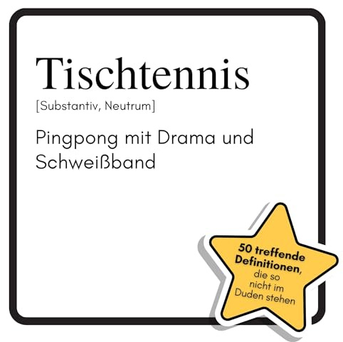 Tischtennis: Pingpong mit Drama und Schweißband. Das lustige Geschenkbuch für Mann, Frau, Kollege, Freund zu Geburtstag, Weihnachten