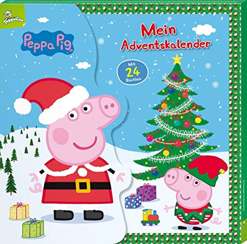 Peppa Pig Mein Adventskalender. 24 Pappe-Büchlein mit Aufhängern in Kalender-Box: Mit Familie Wutz durch die Weihnachtszeit. 24 Geschichten für Kinder ab 3 Jahren