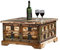 The Wood Times Couchtisch Tisch Massiv Vintage Look Delhi Holz FSC Recycled, LxBxH 70x70x40 cm