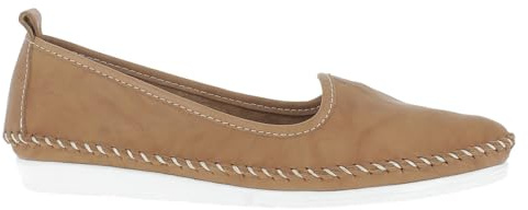 Andrea Conti Damen Slipper, Cognac, 39 EU