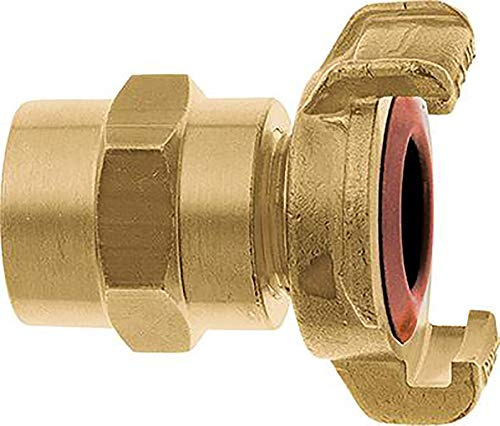 Geka 40104XKSB Schlauchstück XK 1 Zoll 25 mm MS mit Schlauchfassung, Gold, 18 x 8 x 13 cm