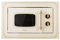 Klarstein Victoria 20 - microonde montabile, design retrò, 20 L, 800 W microone/1000 W griglia, 3 funzioni griglia/microonde combinate, Acciaio inox, Include telaio di montaggio, avorio