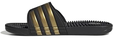 adidas unisex adult Una Mattina Beach Shorts Slide, Black, 10 Women 9 Men US
