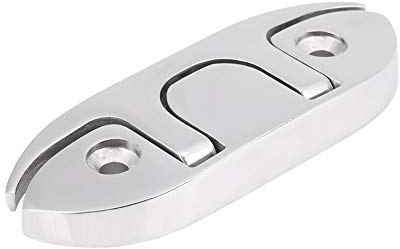Bootsklampe mit Befestigungselementen Marine Boat Flip Up 4-1/2Klappklampe Dock Edelstahl