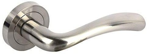 JEU MANIVELLE ALUMINIUM OSLO ROSETA Rond Nickel