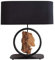 invicta INTERIOR Elegante Design Tischlampe ELEMENTS 58cm schwarz Fuß aus Massivholz Retro Stil