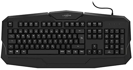 uRage Gaming-Keyboard “Exodus 100”, schwarz, Tastatur für PC Gamer, integrierte Handballenauflage, Anti-Ghosting, Win-Lock, kabelgebunden, 49 x 4 x 22 cm