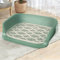 Toilette per Cani-Lettiera Cane Porta Traversine Cani per Addestramento In Rete per Cuccioli E Cani Di Piccola Taglia con 4 Fasciatoi E Accessori con Colonna per Orinatoio 20,07 X 16,14 X 5,51 Pollici