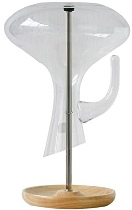 Decanter Stendibiancheria, 5,1 cm 1 supporto per decanter con fondo in legno veloce e immacolato, asciugatura e conservazione sicura