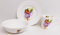 Floral Fairy Violet Purple Breakfast Set 3 Pieces Plate Mug & Cereal Bowl Fine Bone China Kids Children Fairies & Flowers Hand Decorated UK