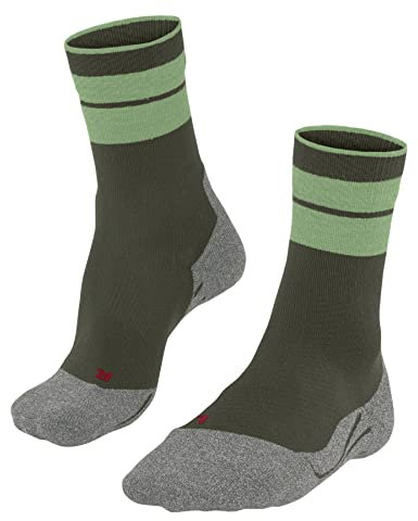 FALKE Damen Wandersocken TK Stabilizing W SO Wolle antiblasen dick 1 Paar, Grün (Herb 7754), 39-40
