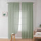 Simplebrand Sheer Curtains 72 Inches Long 2 Panels for Living Room, Dual Rod Pockets Airy Window Treatments Voile Curtains Sheer Panels Lightweight for Front Back Patio Glass Door, Sage, 42 Width