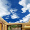 BOEERLCNL PVC auto-adhésif 3d plafond papier peint créatif bleu ciel blanc nuage salon chambre toit sticker mural murale