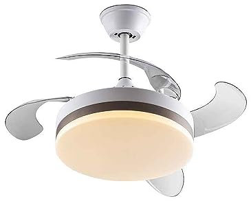 Schuller Ventilador de Techo con luz LED DIMMABLE CCT en Metal Acabado Blanco Mate y aro en Blanco.