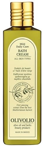 Olivolio Badecreme mit 88% natürlichen Inhaltsstoffen und 100% Bio-Olivenöl - 250 ml
