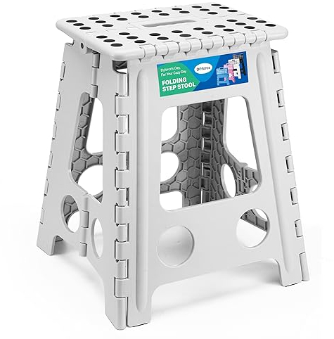 Dyforce Folding Step Stool 16 Inch,400lbs Foldable Step Stool for Adults