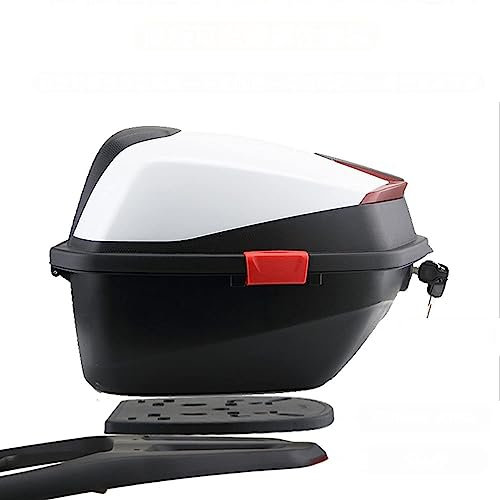 Motocicleta Topcase, Baúl De ABS Universal Cofre Moto, Portacasco Scooter Maleta Caja De Moto Gran Capacidad Impermeable Maletero De Moto Viajar Caja De Cola A