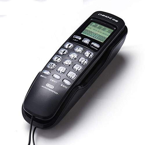 NOALED Telefono Telefono a Muro Piccolo Sub-Machine Head Camera Hotel Telefono Fisso Montato su Club Telefono Fisso (Nero)