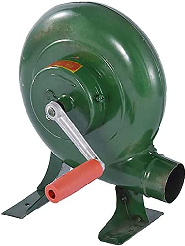 Grillbläser mit Kurbel für Schmiede Schmiede Kaminanzünder Holzkohle für Camping/Picknick/Outdoor-Aktivitäten (350W)