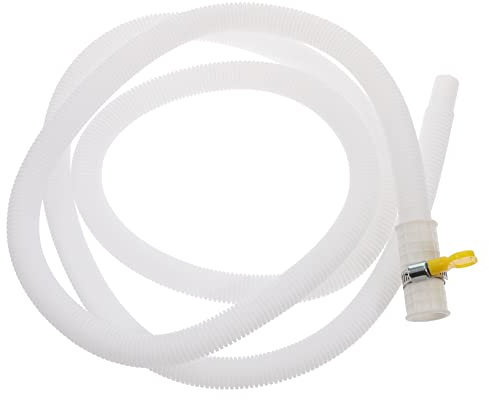 Amosfun Tubo De Drenaje Para Aire Acondicionado Portátil y Lavadora Abrazadera De Acero Inoxidable Manguera De Desagüe Flexible Para Uso Exterior y Anti-uv