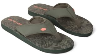 Animal Swish AOP Flipflops für Damen - zum Hineinschlüpfen, leicht - ideal für Herbst, Herbst Winterspaziergänge, Wanderungen, Trekking im Freien Dunkel Khaki Damen-Schuhgröße 37 EU