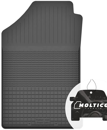 moto-MOLTICO Fahrer Gummimatten Auto, 1-teiliges Set, Allwetter Gummi Fußmatten mit Rand, Antirutsch & Wasserfest Autoteppiche - passend für Peugeot 206 1998-2012