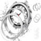Neitra [2+2+3Piezas Samsung Galaxy Watch 6 Classic 2023 47mm Funda+Protector de pantalla, 3 Película protectora de vidrio templado + 2 carcasa rígidas para parachoques PC + 2 Anillo de Bisel Cover