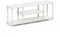 Furinno Turn-N-Tube No Tools 3D 3-stufiger Entertainment-TV-Ständer, Weiß/Weiß