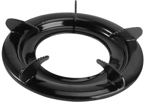 COLLBATH 1pezzi Supporto Per Pentole in Ghisa Per Fornello Gas Portapentola Stabile Antiscivolo Con Design Resistente Riduce Gap Per Cottura Uniforme Su Piani Cottura Fuochi Multipli Per Pe